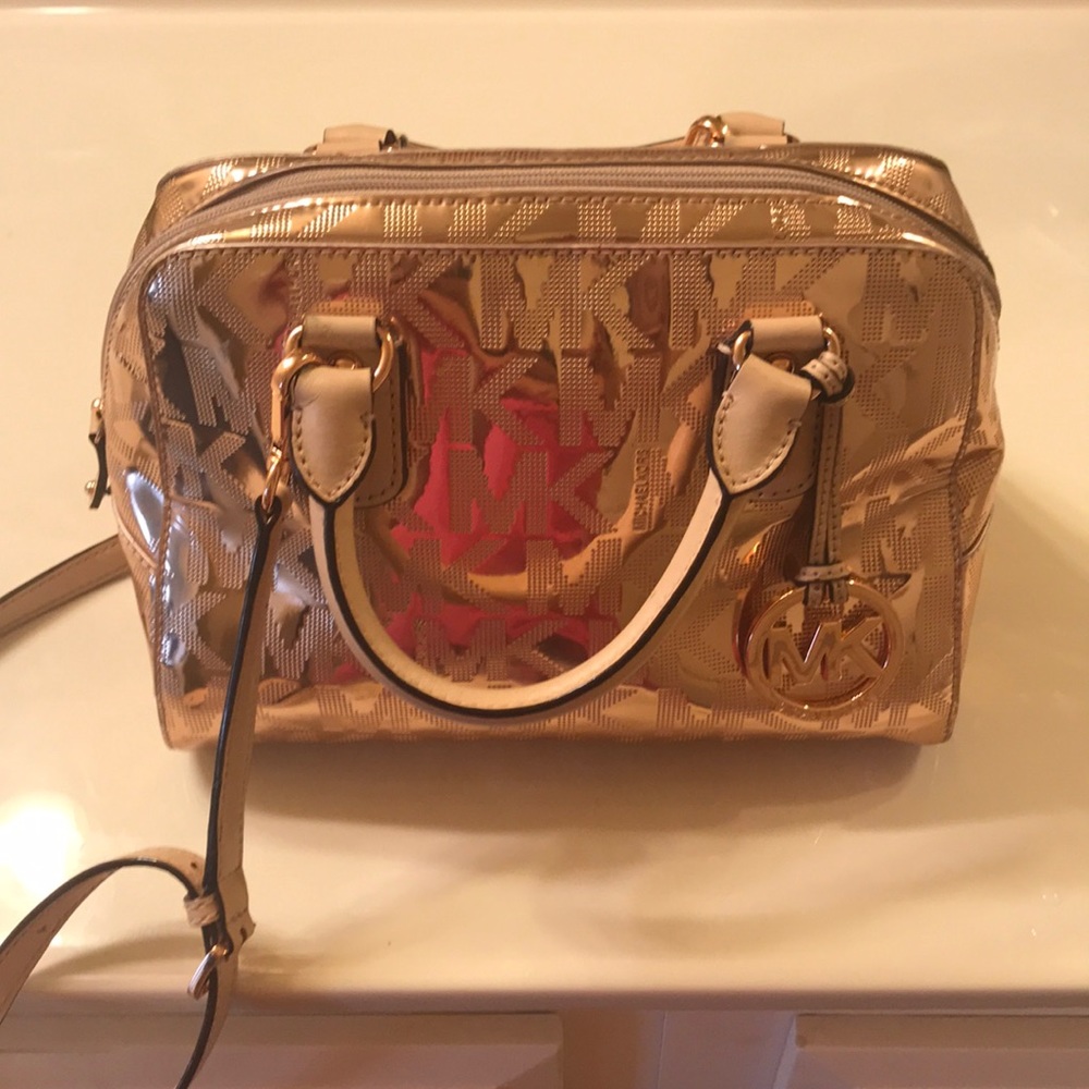 Michael Kors rose gold bag
